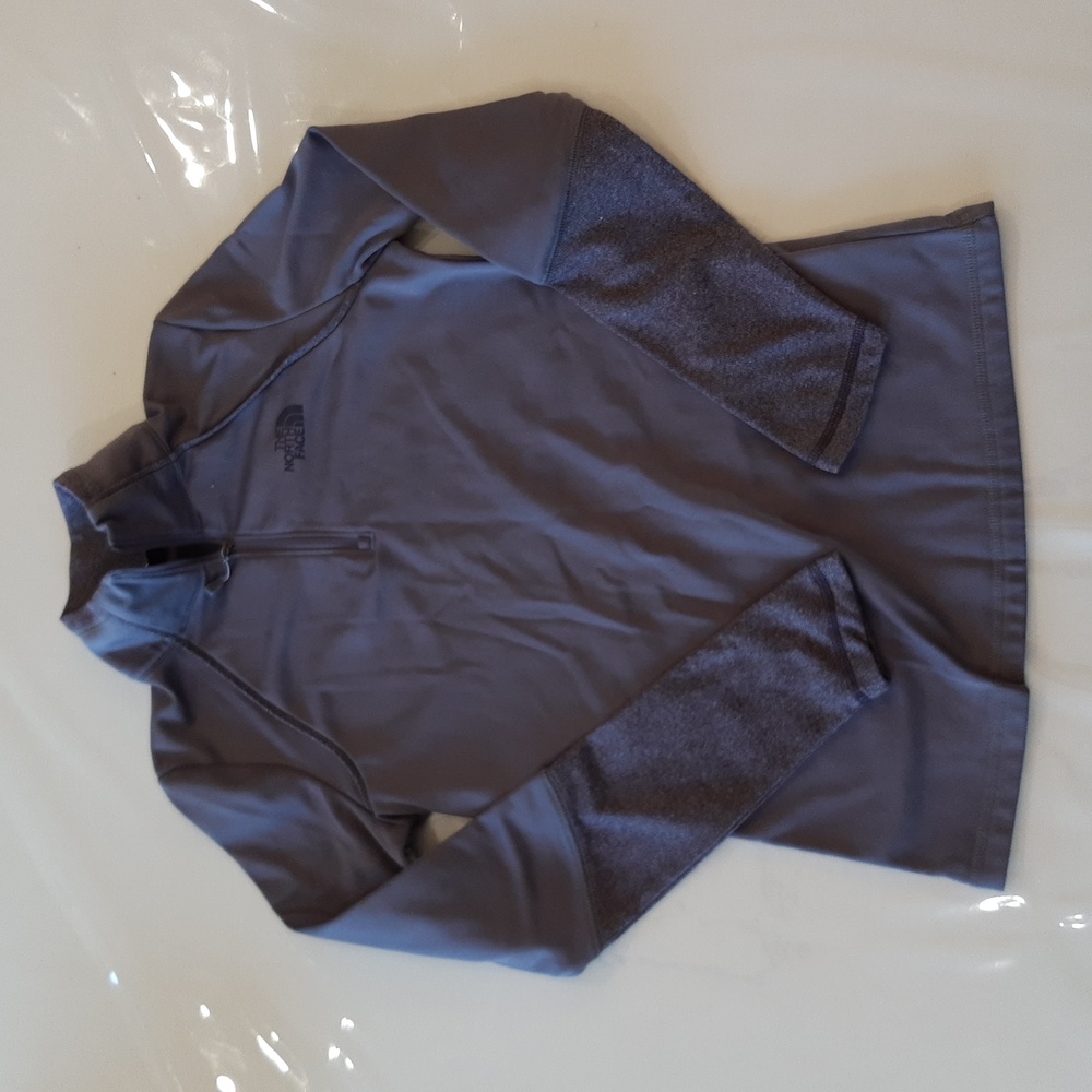 EUC The North Face Womens Quarter Zip Sweatshirt Purple Sz XS